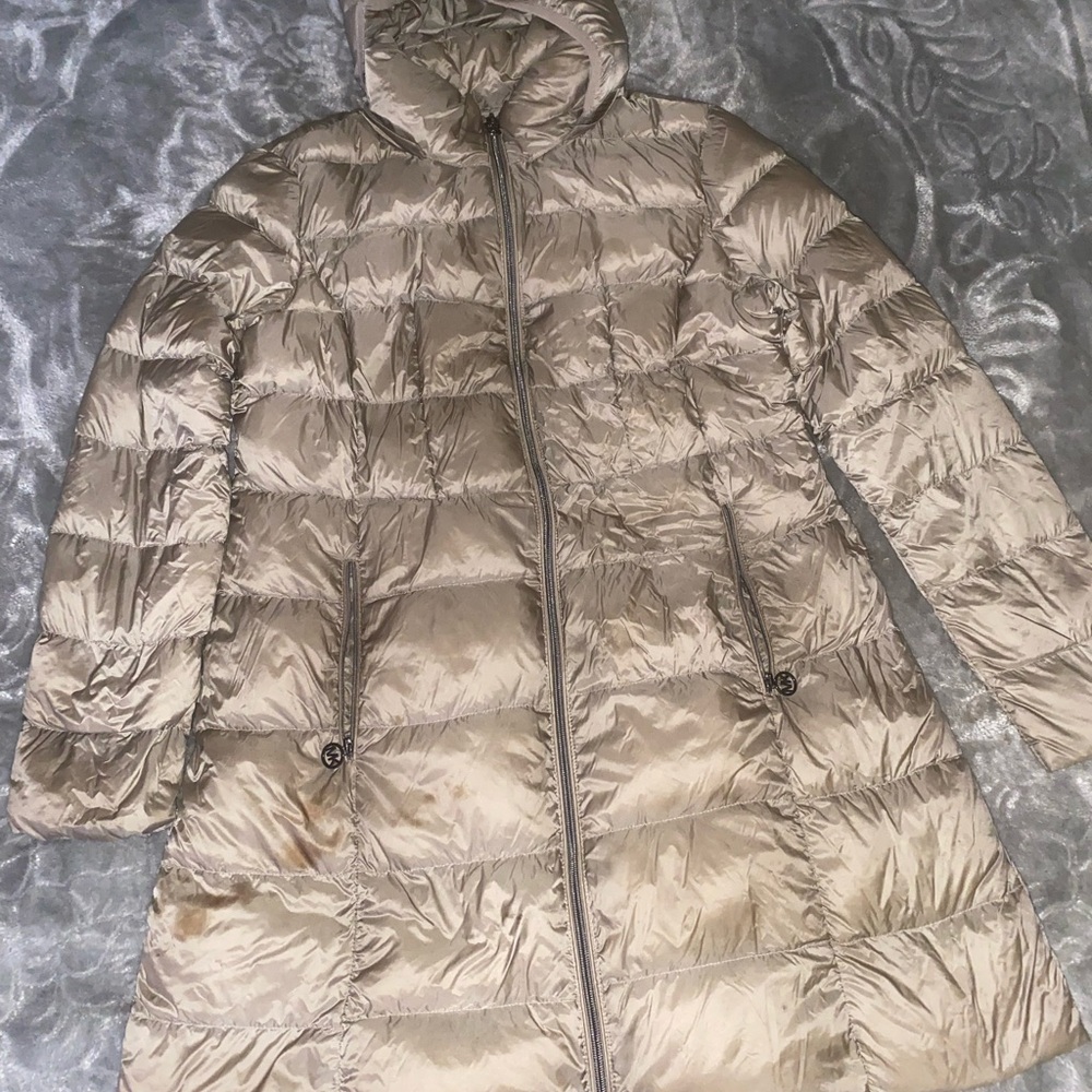 Michael Kors Light Brown Puffer Jacket - image 1